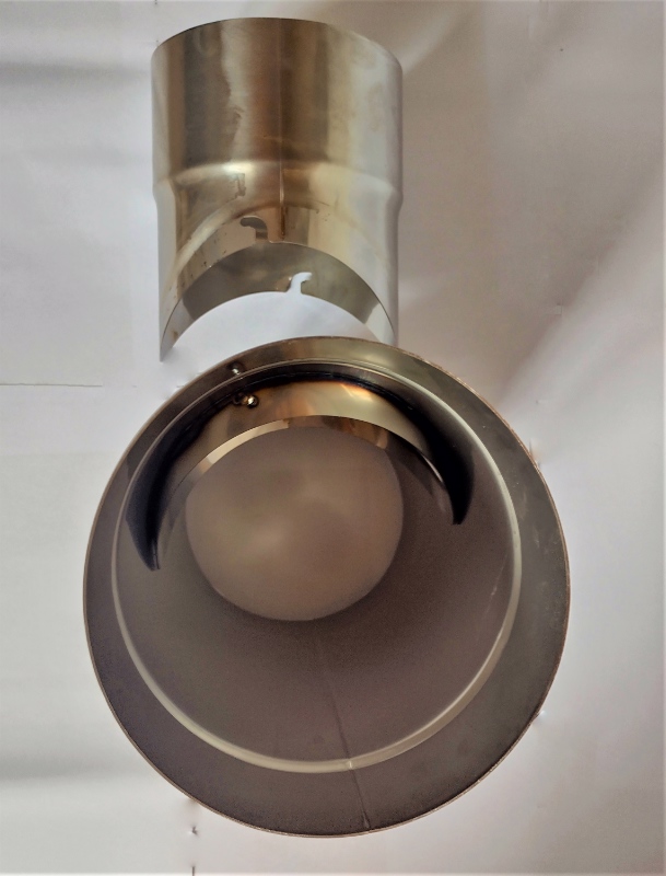 T-klix 87° - rozdělávací sopouch - DN 150mm (síla plechu 0,6mm)