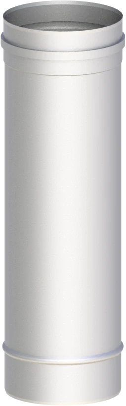 trubkový díl komínový díl - trubka 0,5m - DN 130mm (síla plechu 0,6mm)