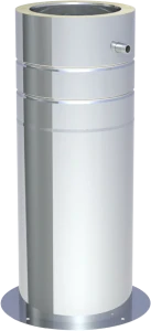 DW komínový díl - trubka 1m - DN 150 mm