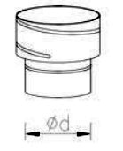 přechod z pevné na flexi - DN 80mm