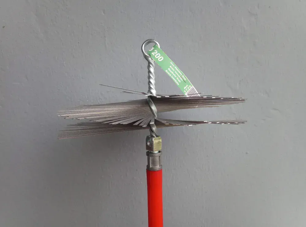 kartáč komínový nerez DN 180 mm