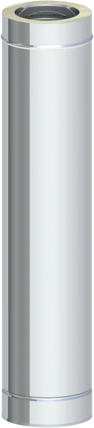 DW komínový díl - trubka 1m - DN 160 mm